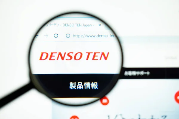 Los Angeles California Usa May 2020 Official Website Denso Ten — 스톡 사진