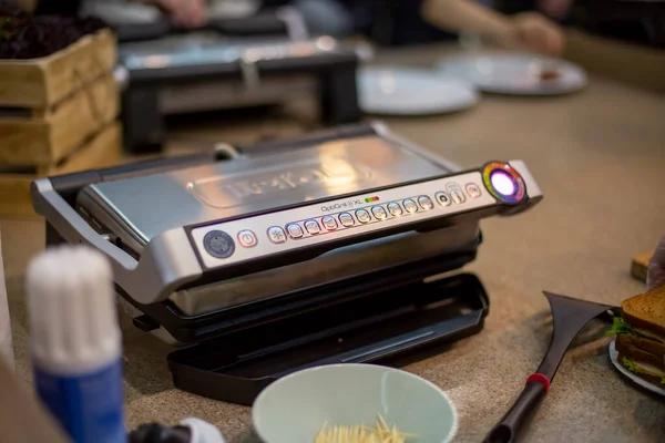 Moscow Russia October 04 2019 professional electric grill