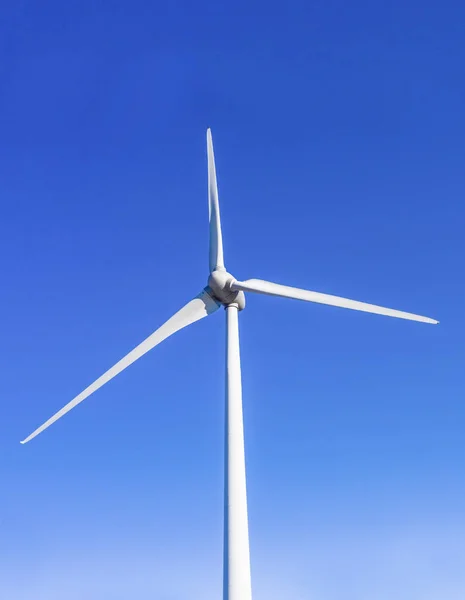 single wind  turbine from above