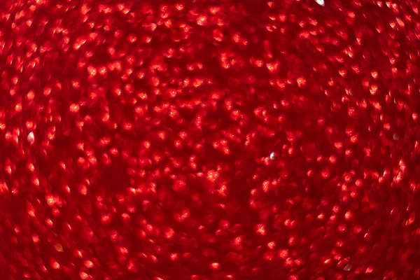 Shine Red Glitter Bokeh Effect Festive Background Bright Red Lights — Stock Photo, Image