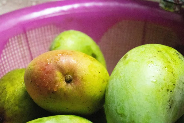 Heerlijk Fris Mooi Mango Tropisch Fruit — Stockfoto