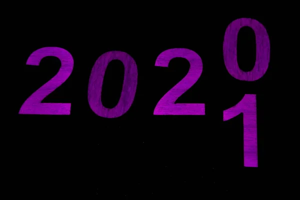 Leylak sayıları - yeni yıl 2020 konsepti 2021 olarak değiştirir