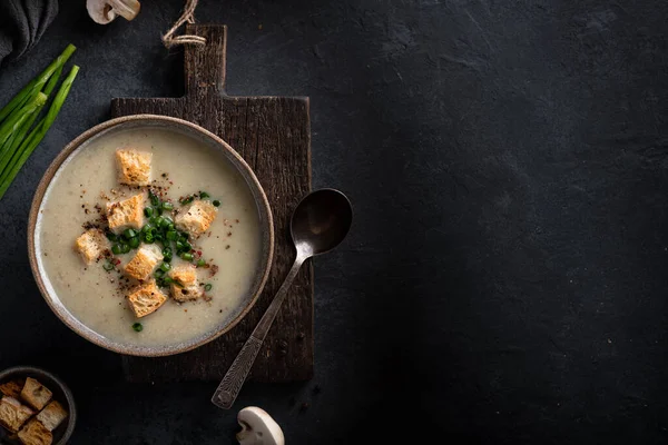 Mushroom cream soup — Stock Image Mushroom cream soup Royalty Free Stock Photos