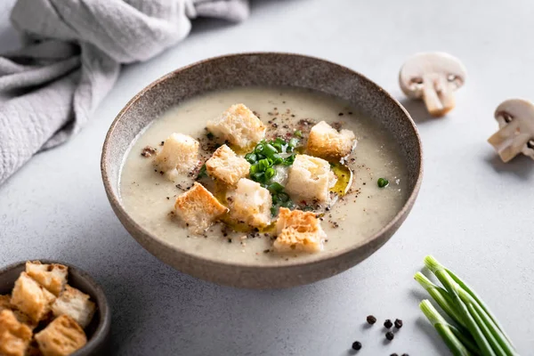 Mushroom cream soup — Stock Image Mushroom cream soup Stock Picture
