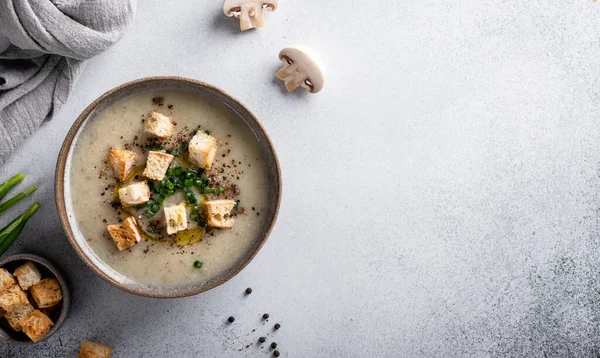 Mushroom cream soup — Stock Image Mushroom cream soup Stock Picture