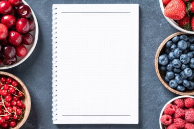 Yaz meyveleri üst manzara