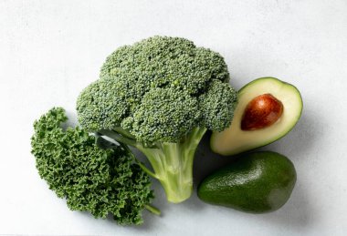 yeşil sebzeler, detoks diyet konsepti