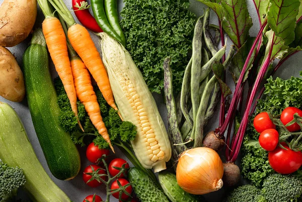 Hintergrund für frisches Gemüse — Stockfoto