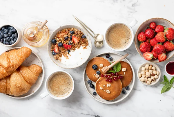 Kahvaltı üst görünümü