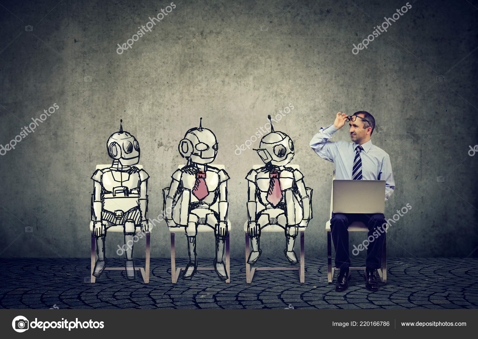 Human Artificial Intelligence Concept Business Job Applicant Man Competing Cartoon Stock Photo by ©SIphotography 220166786 Human Artificial Intelligence Concept Business Job Applicant Man Competing Cartoon Stock Photo by ©SIphotography 220166786