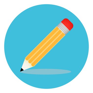 Eğitimin son moda düz stil simgesi izole edildi. Stock Vektör illüstrasyonu.