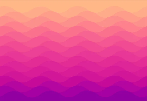 Roze Hellingen Curve Golf Abstracte Achtergrond Vector Illustratie — Stockvector