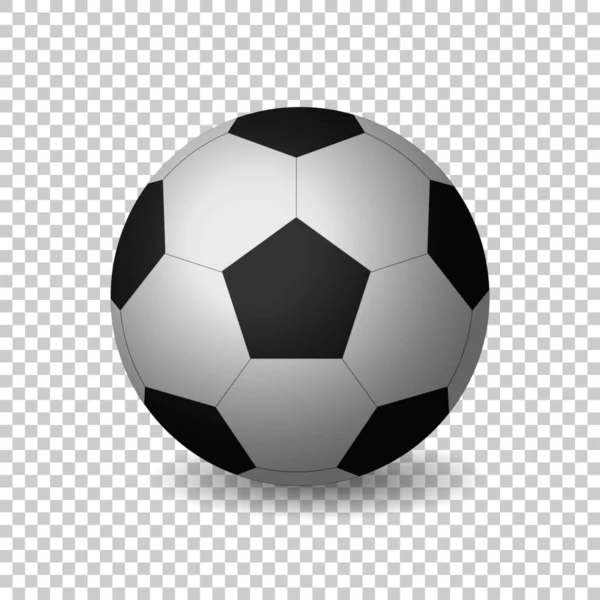 Fútbol Sobre Fondo Transparente — Vector de stock