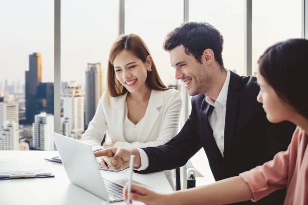 Group Diversity Business People Making Handshake Teamwork Agreement Concept Meeting — Stock Photo, Image