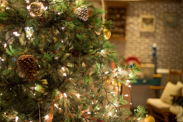 Christmas Tress Background Decoration — Stock Photo, Image