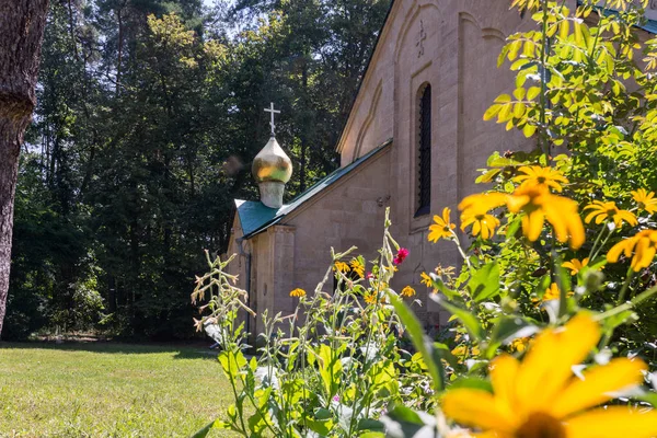 Una Pequeña Iglesia Bosque Ucraniano —  Fotos de Stock