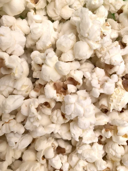 Popcorn Pozadí Zblízka — Stock fotografie