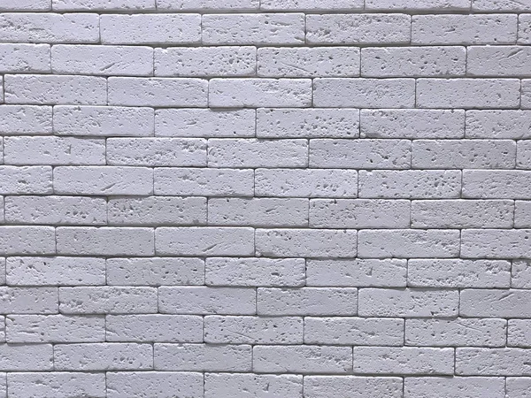 White brick wall close up. Brick background.