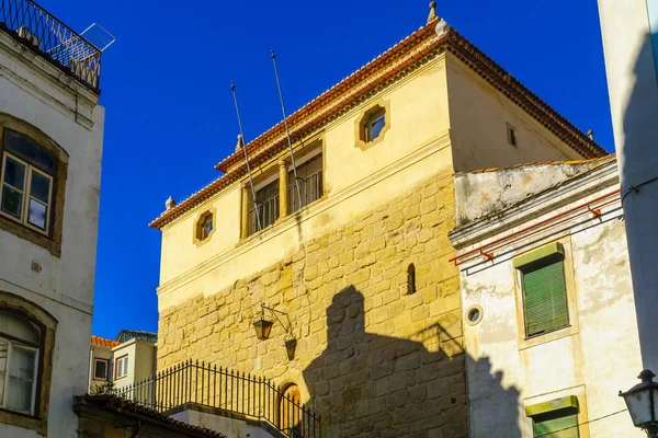 Veduta Vicolo Con Tipico Edificio Nella Vecchia Strada Cittadina Coimbra — Foto Stock