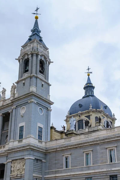 Uitzicht Kathedraal Madrid Spanje — Stockfoto