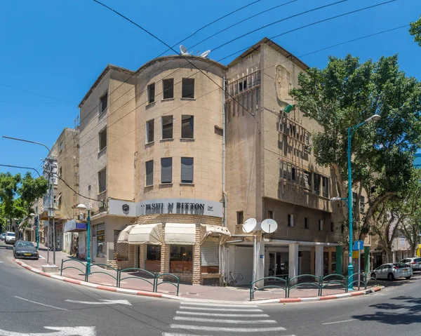 Haifa Israel Junio 2018 Edificio Antiguo Parcialmente Desierto Barrio Hadar — Foto de Stock