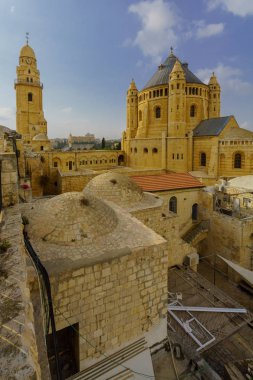 Görünümünü Dormition Abbey, Kudüs, İsrail
