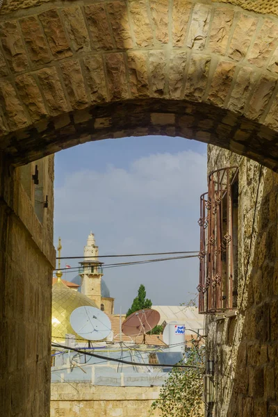Jerusalem Israel Oktober 2018 Bögen Und Dächer Der Altstadt Jerusalem — Stockfoto