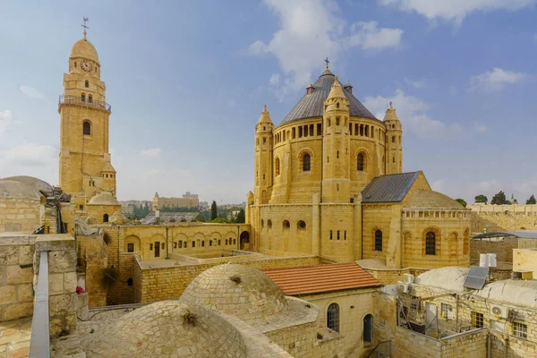 Vista Abadía Dormición Jerusalén Israel — Foto de Stock