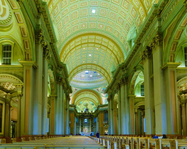 Montreal Canada Settembre 2018 Interno Maria Regina Del Mondo Con — Foto Stock