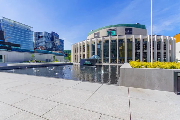 Montreal Canada September 2018 Uitzicht Place Des Arts Complex Met — Stockfoto
