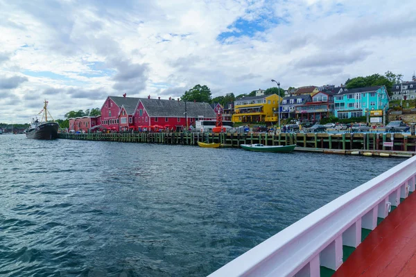 Lunenburg Canada September 2018 Scène Van Historische Haven Het Waterfront — Stockfoto