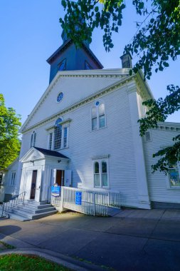 Halifax, Kanada - 23 Eylül 2018: Görünüm, St Pauls Anglikan Kilisesi, Halifax, Nova Scotia, Kanada