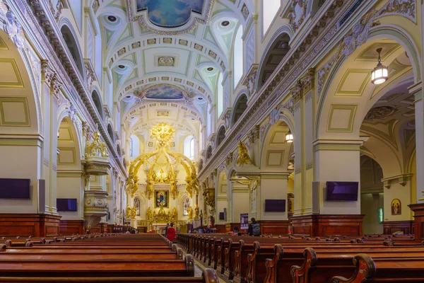Quebec City Canada Settembre 2018 Veduta Interna Della Cattedrale Basilica — Foto Stock