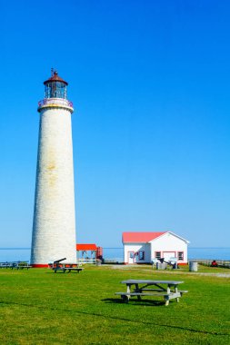 Cap-des-Rosiers Deniz Feneri, Gaspe Yarımadası, Quebec, Kanada
