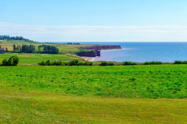 Batı Burnu 'nda manzara ve kırsal alan, Prens Edward Adası, Kanada