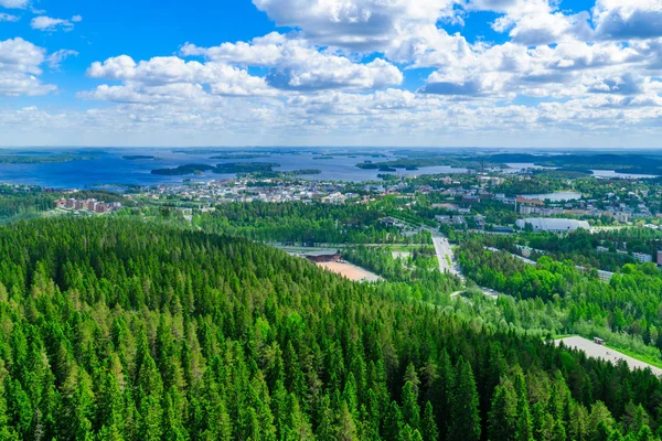 Landschap Van Regio Van Lake Kallavesi Kuopio Finland — Stockfoto