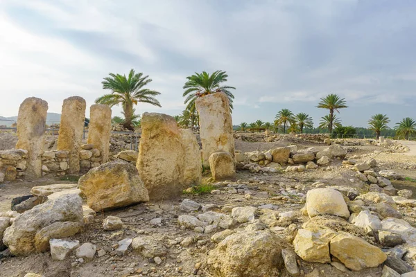 Casa Antiga Parque Nacional Tel Megiddo Norte Israel — Fotografia de Stock