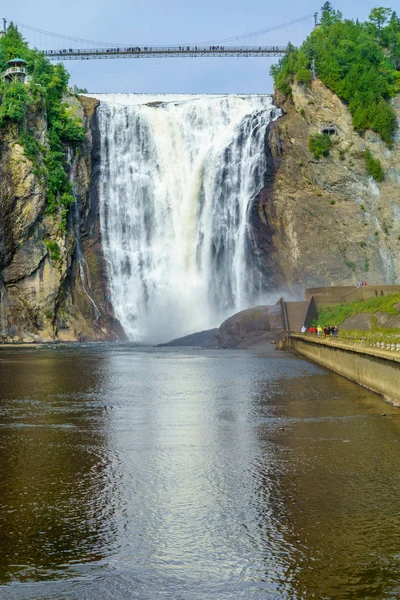 Weergave Van Montmorency Falls Quebec Canada — Stockfoto