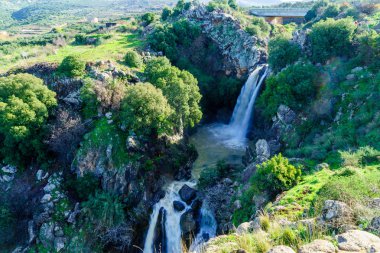 Saar şelale, Golan Tepeleri, İsrail Morthern görünümünü
