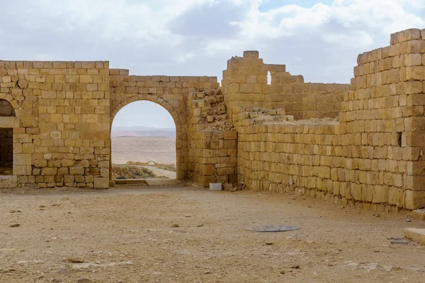 Harap antik Nabataean şehir, Avdat, şimdi Ulusal Park'ta, Negev Çölü, Güney İsrail görünümünü