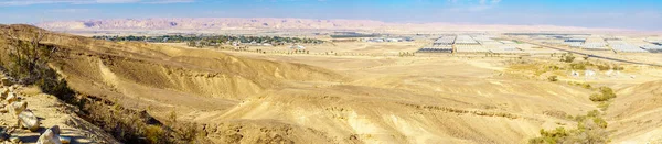 Vista Panoramica Paran Del Deserto Arava Dal Belvedere Paran Israele — Foto Stock