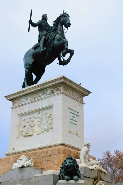 Monument till Filip Iv, Madrid — Stockfoto