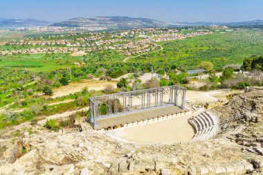 Roma Tiyatrosu ve Celile peyzaj, Tzipori (Sepphoris) Nati