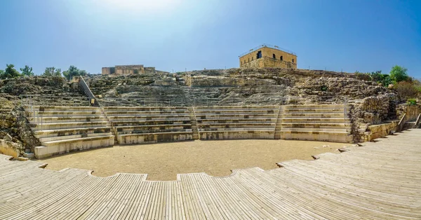 Roman Theater and the Crusader Castle, Tzipori (Sepphoris) Natio – stockfoto