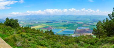Hula Vadisi peyzaj panoramik görünümü
