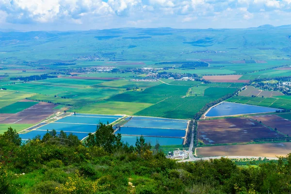 Hula Vadisi manzara, Kuzey Israil — Stok fotoğraf