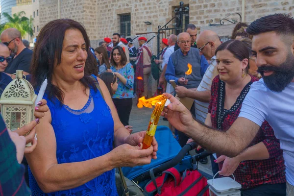 Heilige zaterdag Parade, onderdeel van de orthodoxe Paasviering in Hai — Stockfoto