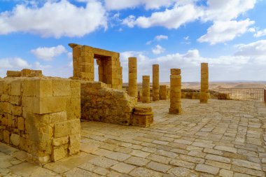 Avdat Antik Nabataean şehir harap