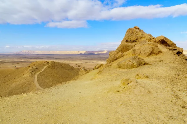 Paisaje de Makhtesh (cráter) Ramón (desde el monte Ardon ) — Foto de Stock