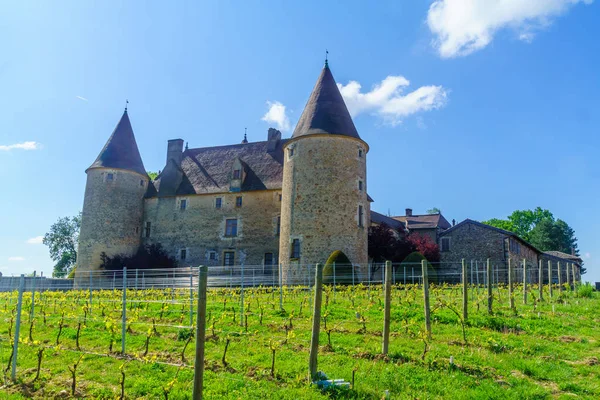 Castillo de Corcelles, en Beaujolais — Foto de Stock